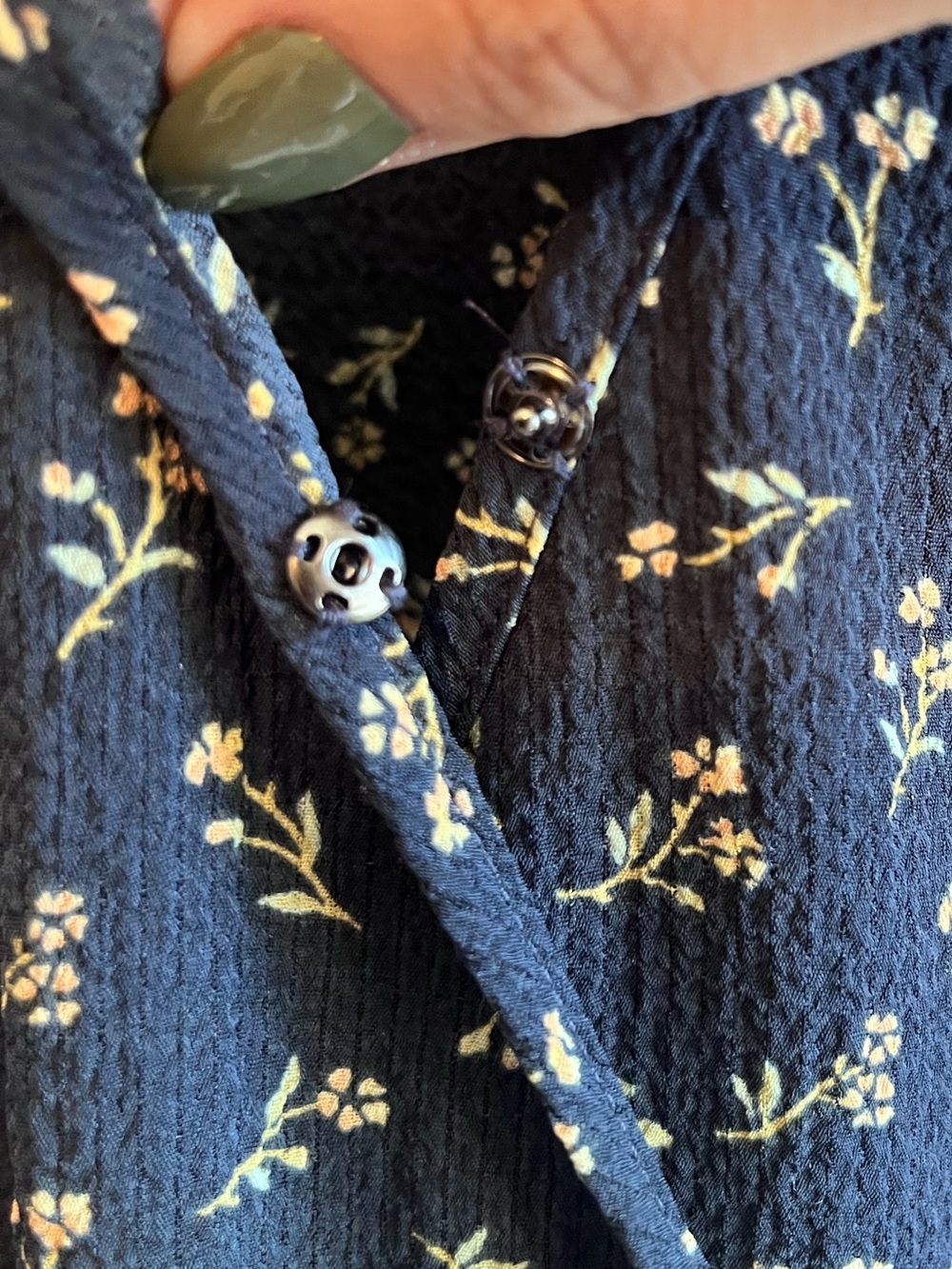 Madewell Puff-Sleeve Peplum Wrap Top in Spring Fling Floral - Size S - Picture 6 of 8